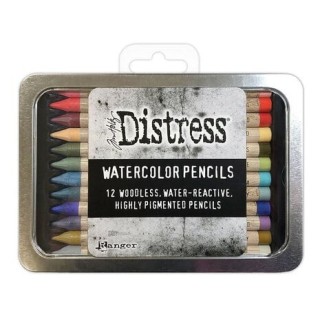 (TDH83603)Ranger Tim Holtz Distress Watercolor Pencils 12 st Kit 6