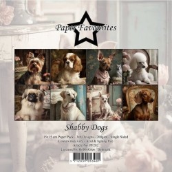 (PF282)Paper Favorites Shabby Dogs 6x6 Inch Paper Pack