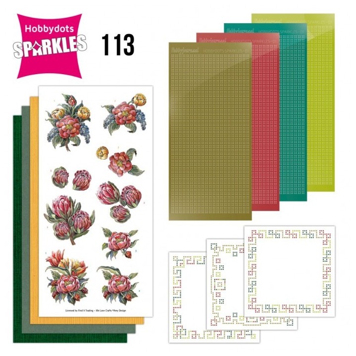 (SPDO113)Sparkles 113 - Amy Design - Red Protea
