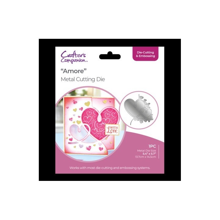 (GEM-MD-CAD-AMOR)Crafter's Companion Half Create-a-Card Dies Amore