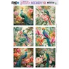 (BBSC10028)Scenery Push Out - Berries Beauties - Peacock - Square
