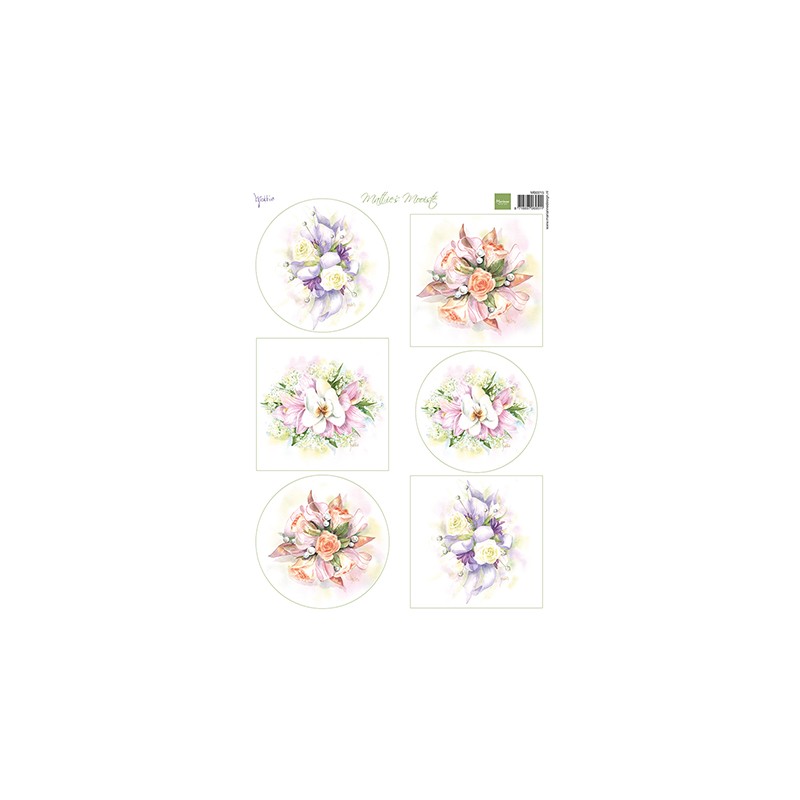 (MB0215)3D Mattie's Mooiste Romantic bouquets