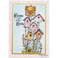 (TC0921)Clear stamp Tiny's Borders - Birdhouses