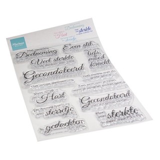 (CS1164)Clear stamp Met oprechte deelneming