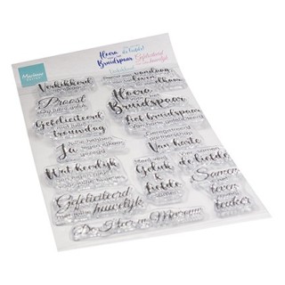 (CS1165)Clear stamp Vier de Liefde