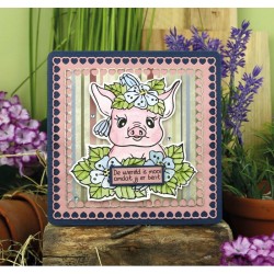 (PMCS10051)Clear Stamps - Precious Marieke - All About Animals - Pig