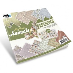 (PMPP10042)Paperpack - Precious Marieke - All About Animals - Design