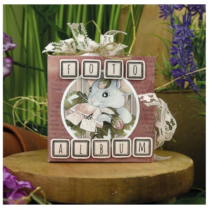 (SB10906)3D Push Out - Precious Marieke - All About Animals - All About Pink