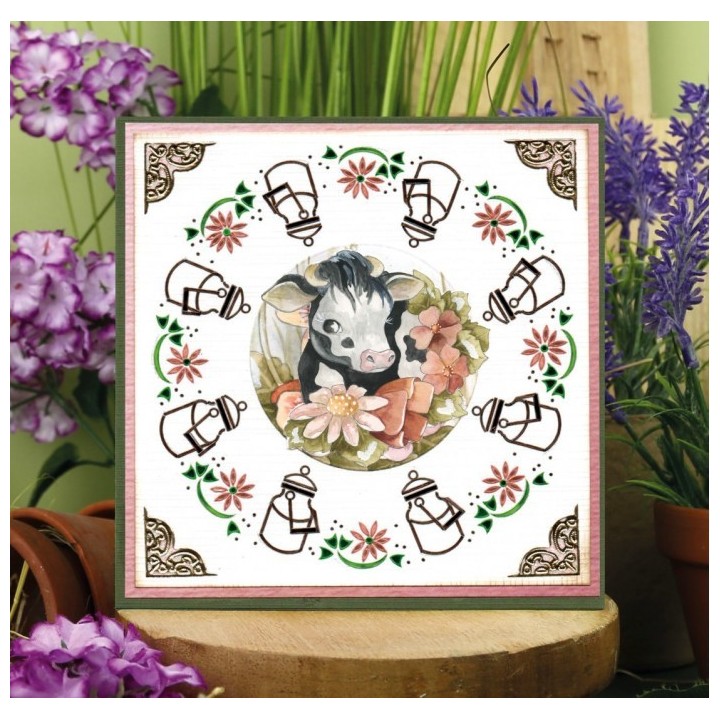 (SB10908)3D Push Out - Precious Marieke - All About Animals - All About Orange