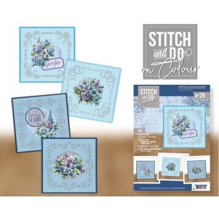 (STDOOC10028)Stitch And Do On Colour 28 - Blooming Blue