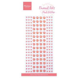 (PL4531)Marianne Design Enamel dots pink glitter