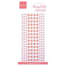 (PL4531)Marianne Design Enamel dots pink glitter