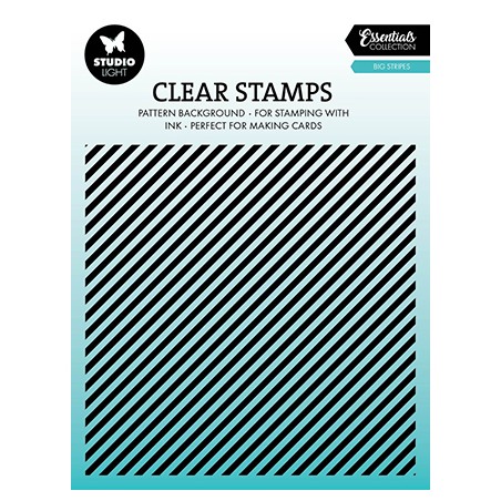 (SL-ES-STAMP629)Studio light SL Clear stamp Big stripes Essentials nr.629