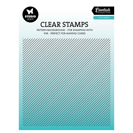 (SL-ES-STAMP630)Studio light SL Clear stamp Thin stripes Essentials nr.630