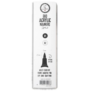 (ABM-ES-MARK25)Studio Light Art by Marlene marker Black and white Essentials nr.25