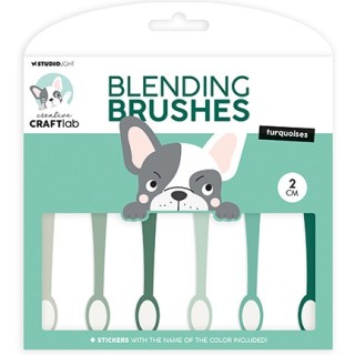 (CCL-ES-BBRU14)Studio light Ink Blending brushes soft brush turquioses Essentials nr.14