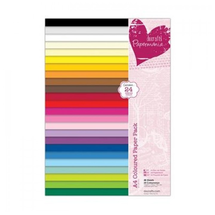 (PMA 160501)Coloured Paper Pack (48pk) A4