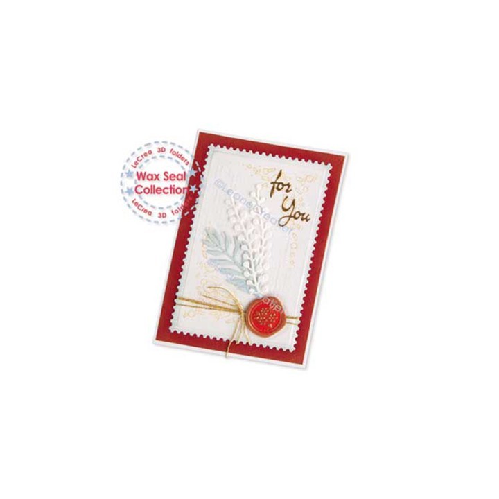 (35.9051)Border embossing Wax seals Ø 2-3cm Flowers & leaves