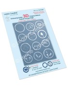 (35.9068)Border embossing Wax seals Ø 2-3cm Special occasions