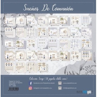 (PFY-13458)Papers For You Sueños De Comunión Niños Mini Scrap Paper Pack (36pcs)