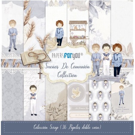 (PFY-13456)Papers For You Sueños De Comunión Niños Midi Scrap Paper Pack (36pcs)