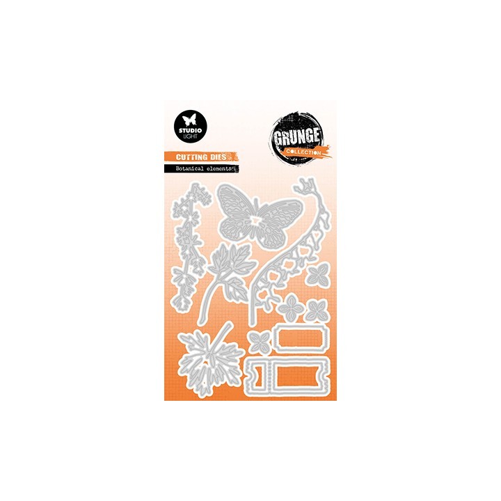 (SL-GR-CD780)Studio Light SL Cutting Die Botanical elements Grunge Collection nr.780