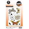(SL-GR-STAMP605)Studio Light SL Clear Stamp The Butterflies Grunge Collection nr.605