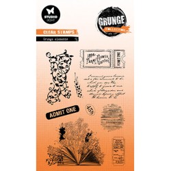 (SL-GR-STAMP607)Studio Light SL Clear Stamp Grunge elements Grunge Collection nr.607