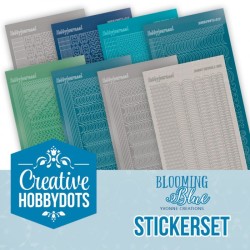 (CHSTS048)Stickerset Creative Hobbydots 48 - Blooming Blue