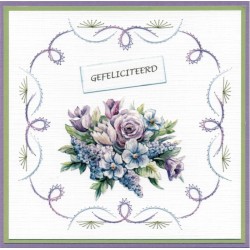 (SB10909)3D Push Out - Yvonne Creations - Blooming Blue - Larkspur