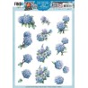 (SB10911)3D Push Out - Yvonne Creations - Blooming Blue - Hydrangea