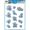(SB10912)3D Push Out - Yvonne Creations - Blooming Blue - Blueberry