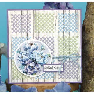 (SB10912)3D Push Out - Yvonne Creations - Blooming Blue - Blueberry