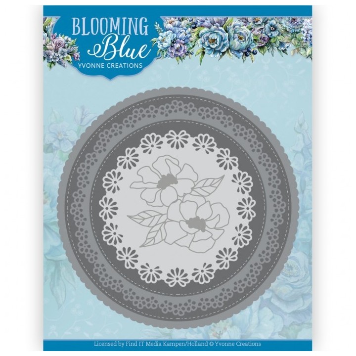 (YCD10348)Dies - Yvonne Creations - Blooming Blue - Blooming Circle