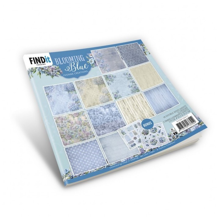(YCPP10071)Paperpack - Yvonne Creations - Blooming Blue - Design