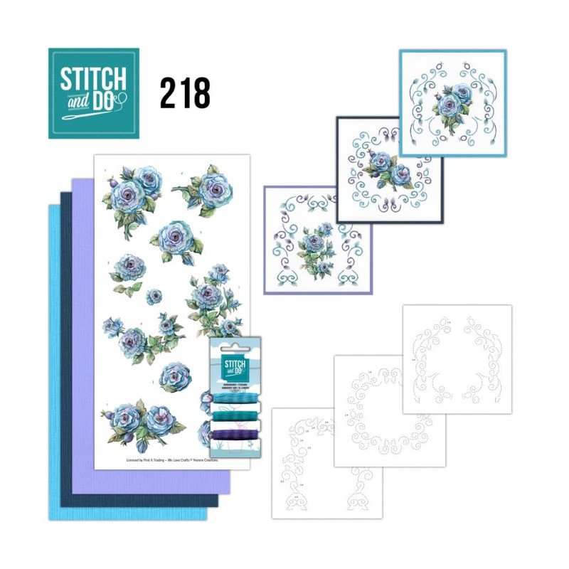 (STDO218)Stitch And Do 218 - Yvonne Creations - Blooming Blue
