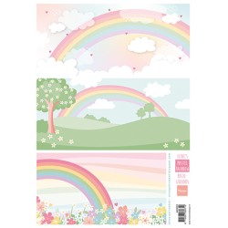 (AK0093)Eline's Pastel rainbow backgrounds