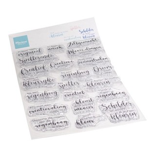 (CS1166)Clear stamp Kleurige groetjes
