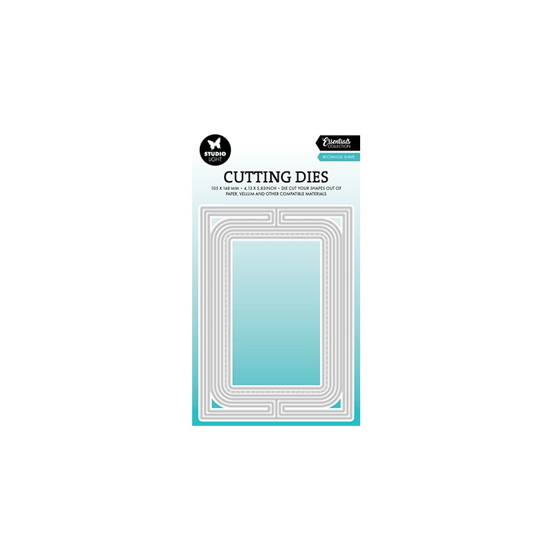 (SL-ES-CD823)Studio Light SL Cutting Die rectangle card shape Essentials nr.823