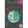 (PI258)Pink Ink Designs What's Up Croc A5 Clear Stamps