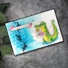 (PI258)Pink Ink Designs What's Up Croc A5 Clear Stamps