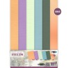 (BB-A4-10003)Linen Cardstock Pack - Berries Beauties - Whispering Spring - A4