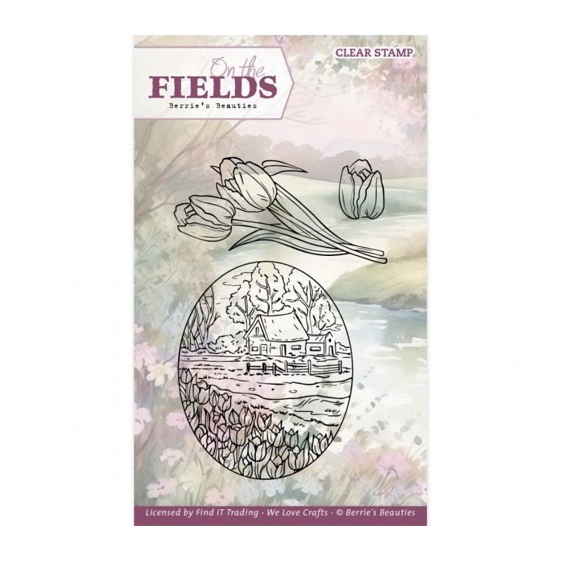 (BBCS10005)Clear Stamps - Berries Beauties - On The Fields - Tulip