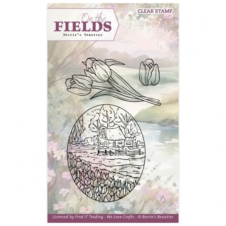 (BBCS10005)Clear Stamps - Berries Beauties - On The Fields - Tulip