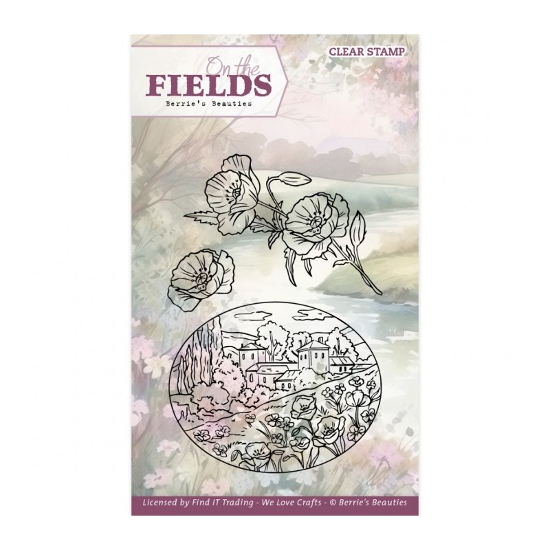 (BBCS10006)Clear Stamps - Berries Beauties - On The Fields - Poppy