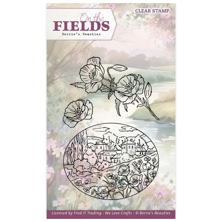 (BBCS10006)Clear Stamps - Berries Beauties - On The Fields - Poppy