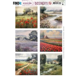 (BBSC10024)Scenery Push Out - Berries Beauties - On The Fields - Square