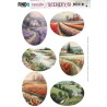 (BBSC10025)Scenery Push Out - Berries Beauties - On The Fields - Oval