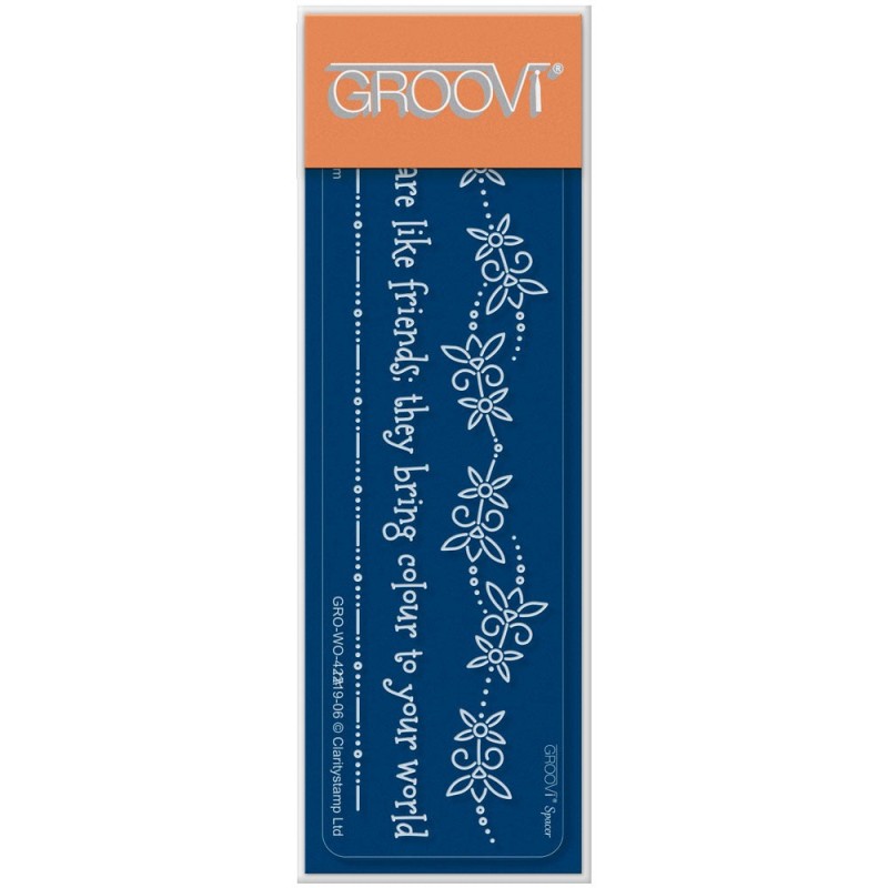 (GRO-WO-42219-06)Groovi® SPACER PLATE FLOWERS ARE LIKE FRIENDS