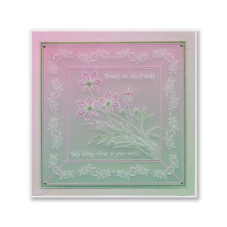 (GRO-FL-42160-02)Groovi® plate A6 BARBARA'S STAR FLOWER SPRAY